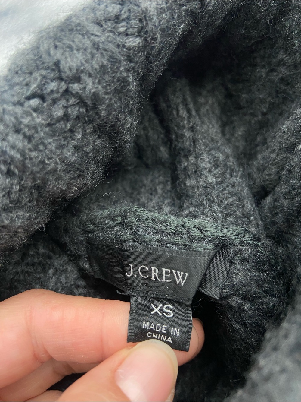 J. Crew Swingy alpaca-blend turtleneck sweater Gray XS - Picture 6 of 8